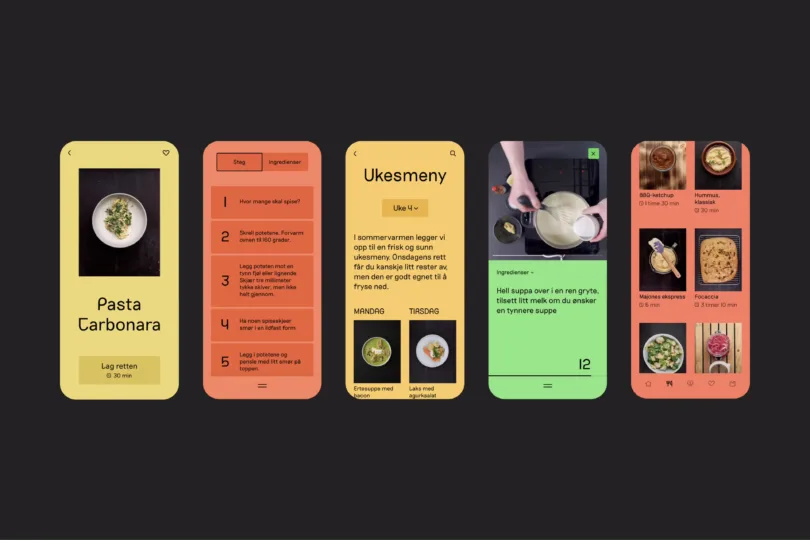 Skjermbilde som viser eksempler på hvordan det kan se ut når man besøker appen til Foodsteps Skjermbilde som viser eksempler på hvordan det kan se ut når man besøker appen til Foodsteps